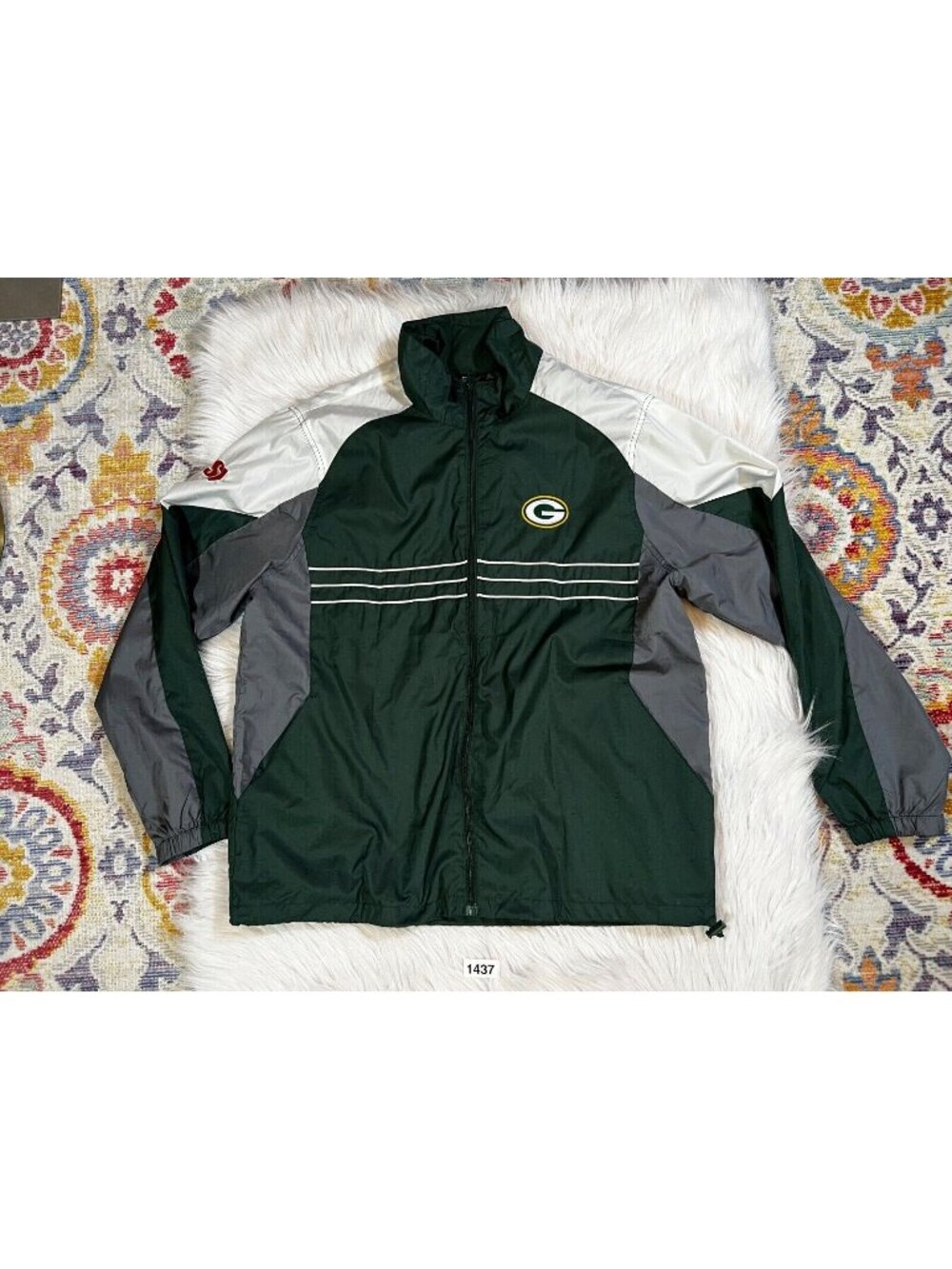 Vintage Sports Illustrated NFL Green Bay Packers XL Men's Windbreaker Jacket